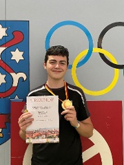 Alessio Mazza - Schüler A - 1. Platz mit 13,27 m (persönliche Bestleistung)